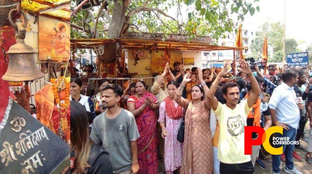 Protests erput in Delhi to stop demolition of old Shani-Hanuman temple