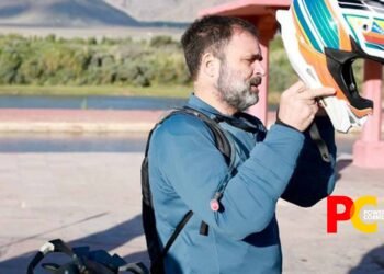 Rahul Gandhi on Bike Ride To Ladakh For Father’s Birth Anniversary