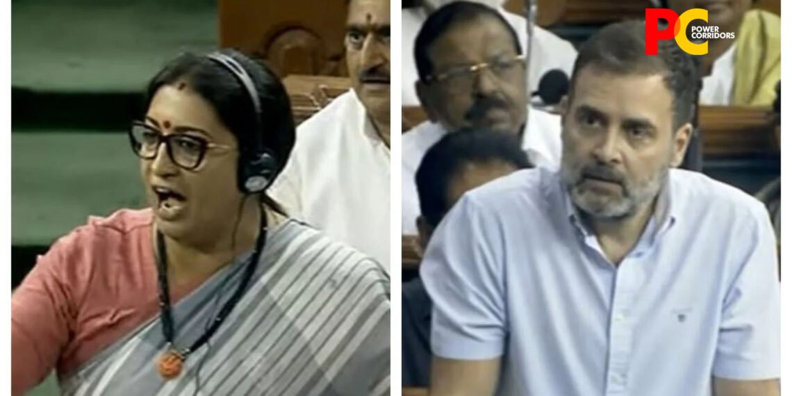 Smriti Irani vs Rahul Gandhi over “Flying Kiss” row in Parliament
