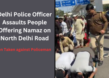 Delhi Police Officer Assaults People Offering Namaz on North Delhi Road: Legal Action Taken