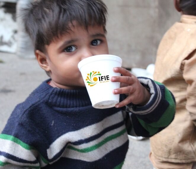 IFIE's Ration Distribution Programs provides underprivileged families with basic nutritious foodgrains