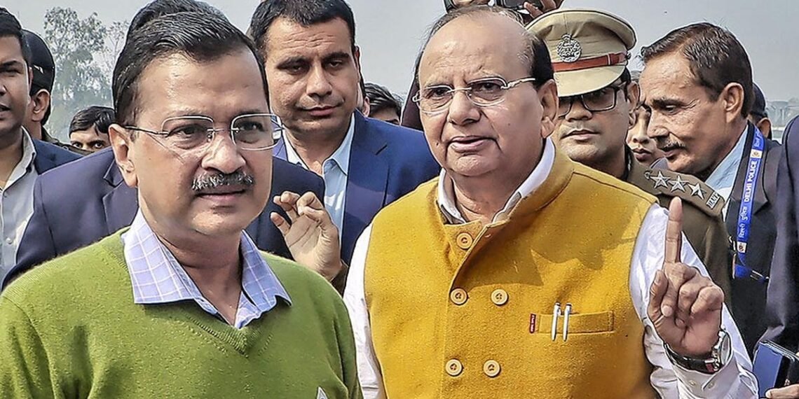 Delhi LG VK Saxena recommends NIA probe against Kejriwal