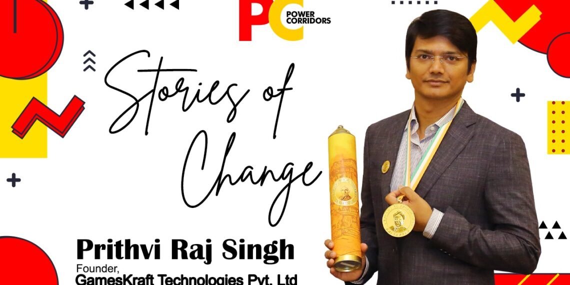 Stories of Change: From Startup Success to Prestigious Honors; Gameskraft Founder Prithvi Raj Singh's Remarkable Journey: Power Corridors