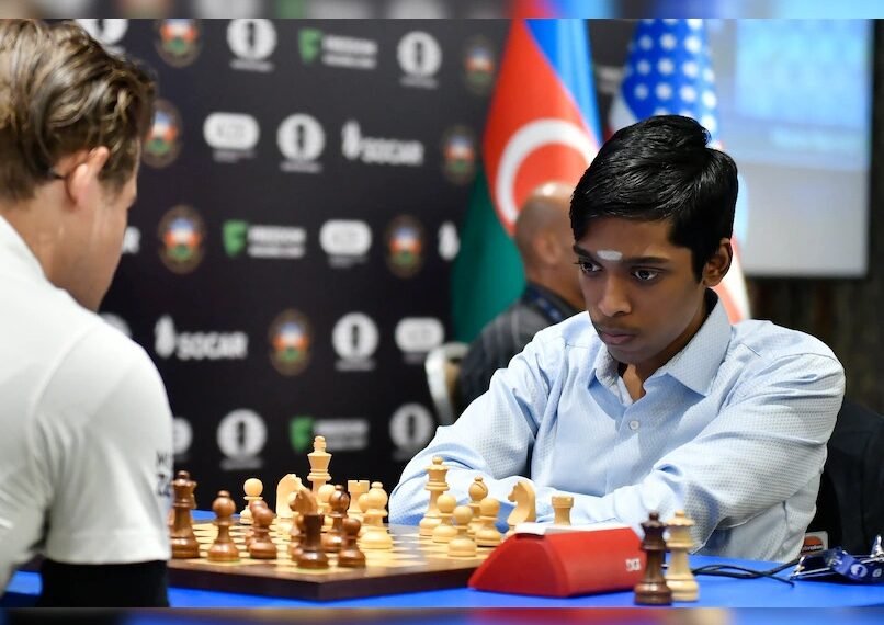 Praggnanandhaa in action