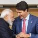 Narendra Modi and Justin Trudeau