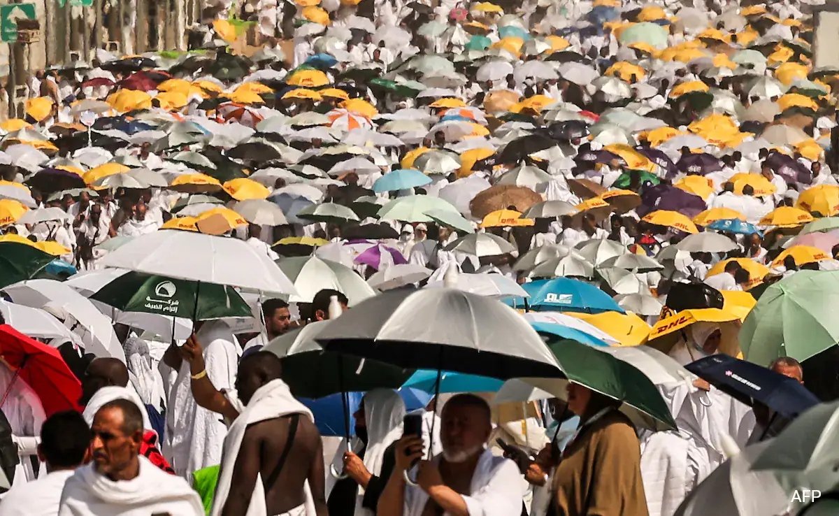 Pilgrims during Hajj in Mecca