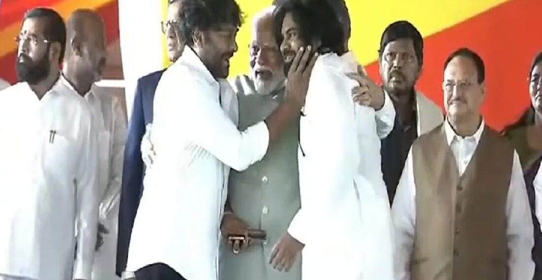 PM Modi's Whisper to Chiranjeevi and Pawan Kalyan Sparks Curiosity: What he said ?, Watch out the video: Power Corridors