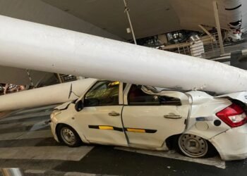 Roof of Terminal 1 at Delhi Airport collapses