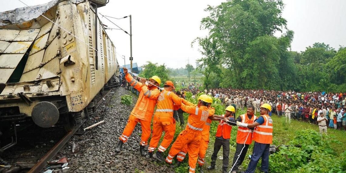 Kanchanjunga Express accident: Repair work underway at crash site; trains cancelled