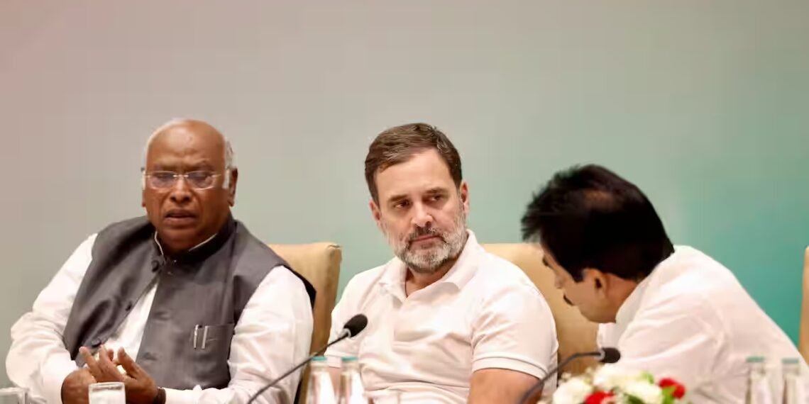 Rahul Gandhi during meet
