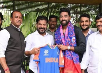 Mohammed Siraj felicitated in Telangana for his remarkable contribution to Indian cricket