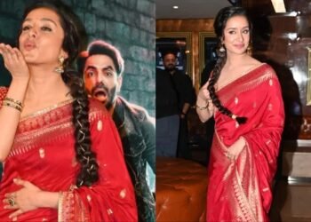 Shraddha Kapoor dazzles in Rs 22K red saree at ‘Stree 2’ trailer launch
