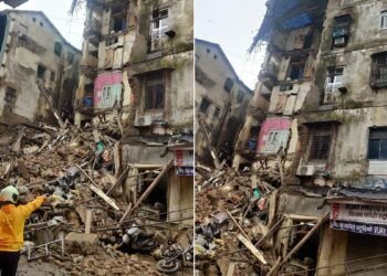 Mumbai rains: Portion of a building collapses; 1 die, several others injured