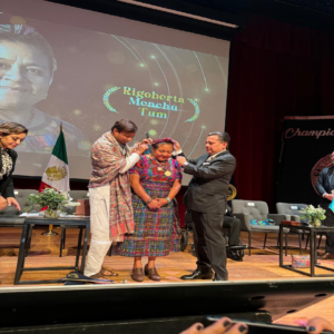 Rigoberta Menchú Tum conferred with Gandhi Mandela Award 2020