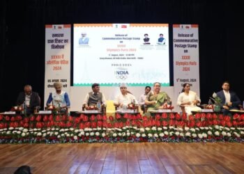 SOGF Vice President Sudha Singh at Commemorative Postage Launch for Paris Olympics 2024 event in Delhi