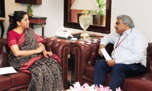 Former Ambassador to Italy Anil Wadhwa meets Finance Minister Nirmala Sitharaman 