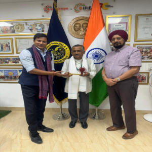 The Secretary General, Gursharan Singh, and the Advisor, Adv Nandan Kr Jha, warmly welcomes Susanta Kumar Panda