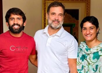 Vinesh, Bajrang to join Congress today ahead of Haryana polls