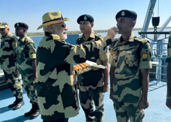 PM Modi celebrates Diwali with BSF jawans in Kachchh