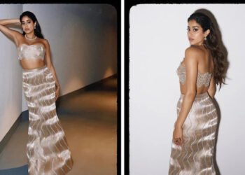 Janhvi Kapoor stuns in a Golden Gown at IIFA Awards 2024