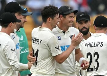 New Zealand wins Historic first test series in India.