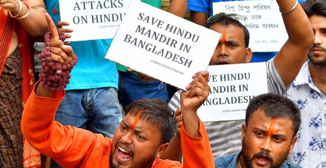 18 Hindus booked for ‘sedition’ in Bangladesh over raising saffron flags