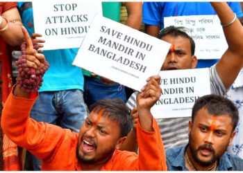 18 Hindus booked for ‘sedition’ in Bangladesh over raising saffron flags