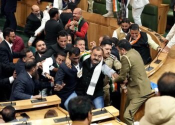 Ugly scenes in Jammu-Kashmir Assembly as MLAs clash