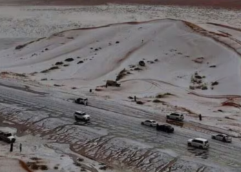 Snowfall for the First Time in Saudi Arabia Al-Jawf