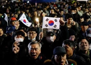 Protests outside Parliament in South Korea amid martial law enforcement
