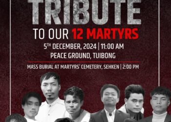 Kuki-Zo Community Pays Last Respects to 12 Killed in Jiribam