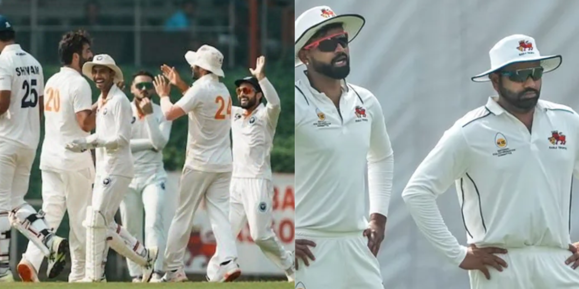 "Jammu & Kashmir Stun Mumbai, Spoil Rohit Sharma’s Comeback in Ranji Trophy Thriller"