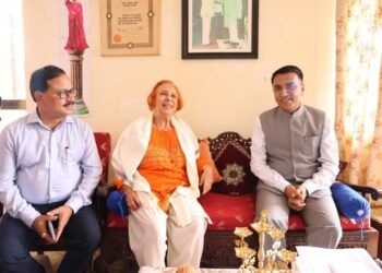 Libia Lob with Chief Minister Pramod Sawant