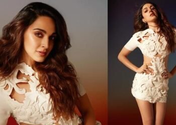 Kiara Advani effortlessly mixes elegance and beauty in white cut-out mini dress