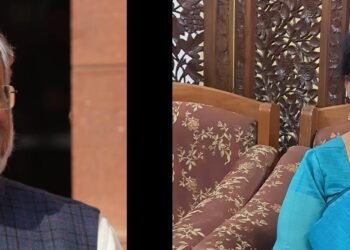 Sushil Modi and Sharda Sinha