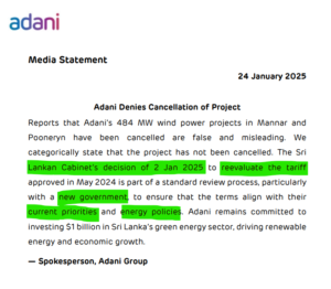 Adani group statement