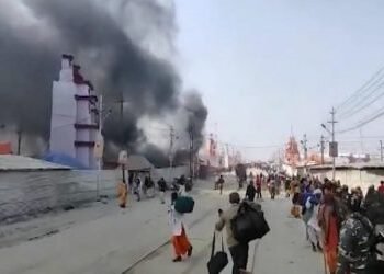 Major fire breaks out at Maha Kumbh