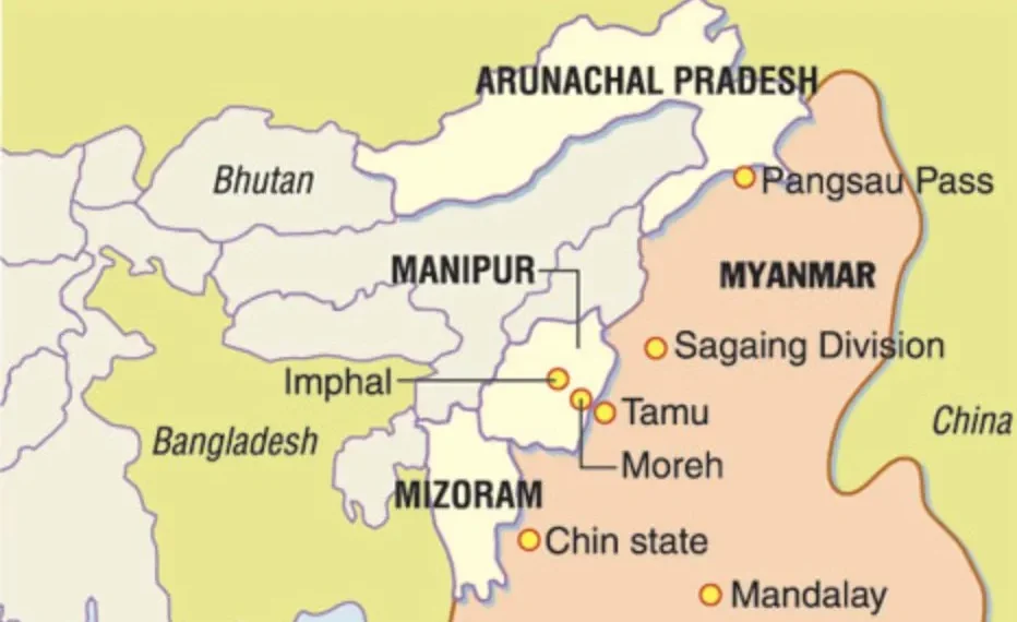 India-Myanmar border