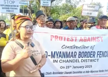 Chandel protest