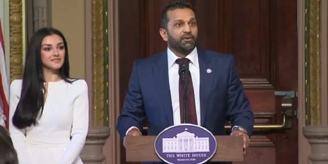 "Kash Patel Sworn In as FBI Director with Girlfriend Alexis Wilkins by His Side!"