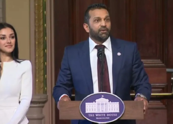 "Kash Patel Sworn In as FBI Director with Girlfriend Alexis Wilkins by His Side!"