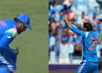 Champions Trophy Live: Axar Patel misses Hattrick as Captain Sharma drops sitter