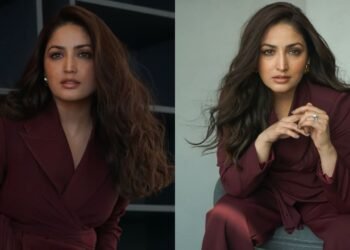 Gorgeous Yami Gautam is winning Internet with her wine-colored pantsuit