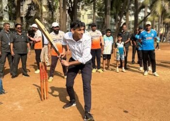 Former UK PM Rishi Sunak visits Mumbai; plays tennis ball cricket