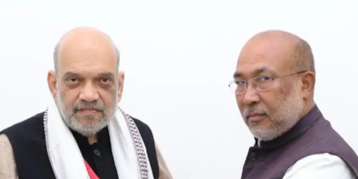 amit shah, biren singh