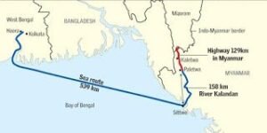 Map of kaladan project route