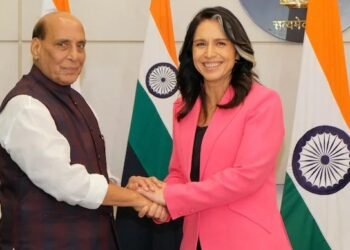 Rajnath Singh meets Tulsi Gabbard; raises Khalistan issue with her