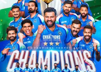 India Tames Kiwis, Clinches ICC Champions Trophy