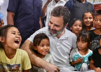 Rahul GHandhi in Manipur