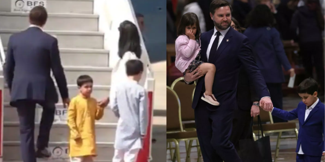 JD Vance’s Kids Arrive in India in Style — Ethnic Charm Steals the Show!